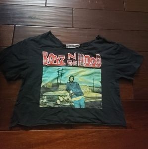 Women Boys in the Hood Cropped Tee